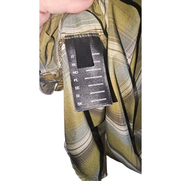 Kuhl Response Shirt Short‎ Sleeve Button Down Green Plaid Shirt Men's Sz XL NWT - Picture 11 of 11